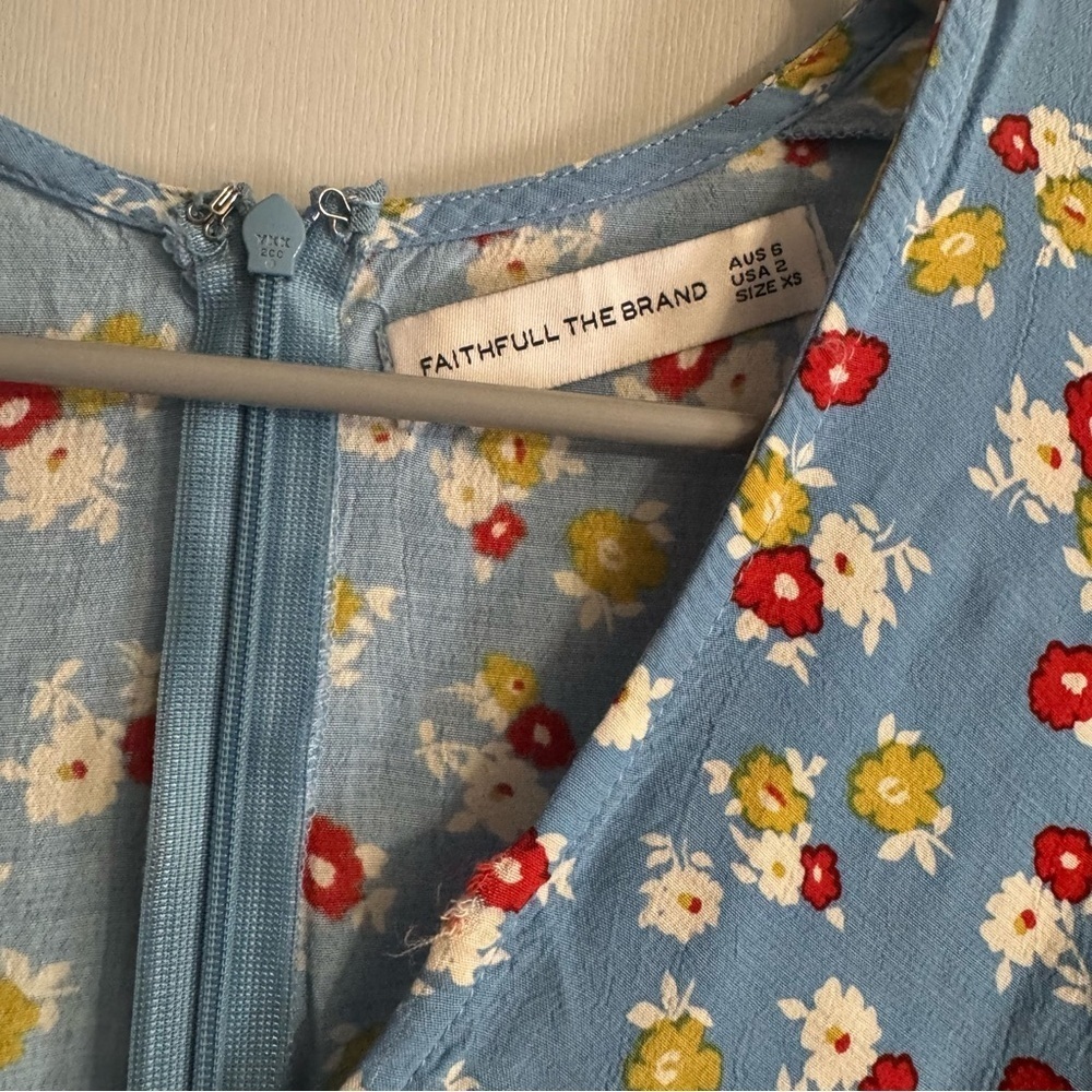 Faithfull The Brand Casual Floral Dress Size XS - Picture 3 of 10